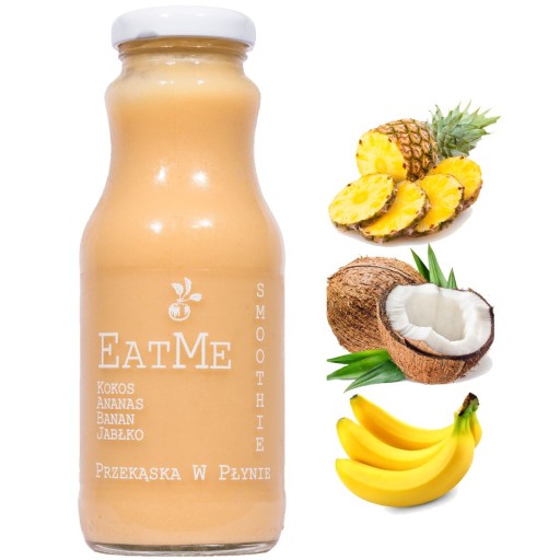 EatMe Smoothie 240 ml Ananás Banán Jablko Kokos