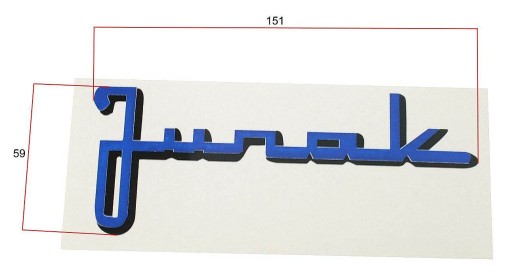 Nálepka na nádrž emblém logo JUNAK M10 M07 nádrž