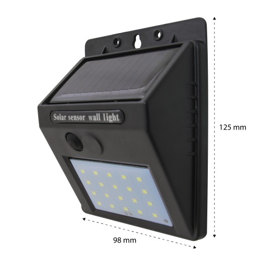 LED SOLÁRNA LAMPA SO SNÍMAČOM DO VONKAJŠEJ ZÁHRADY