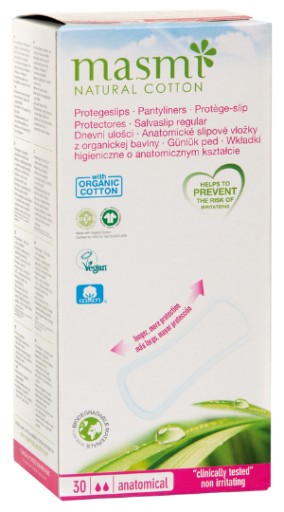Vložky do nohavičiek, anatomicky tvarované hygienické vložky z organickej bavlny