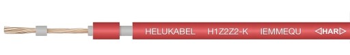 Solárny kábel pre fotovoltaiku Helukabel H1Z2Z2-K 6mm2 červený 1m