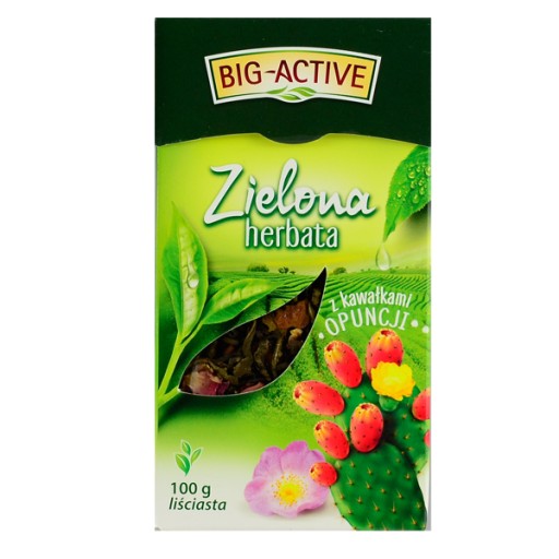 Big-Active zelená s opunciou 100g list