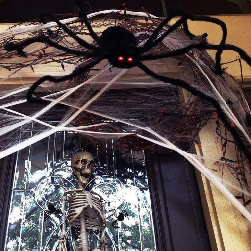 VEĽKÁ UMELÁ OZDOBA HALLOWEENSKÉHO VTÁKA OZDOBA VTÁČIKA HALLOWEEN 90 CM