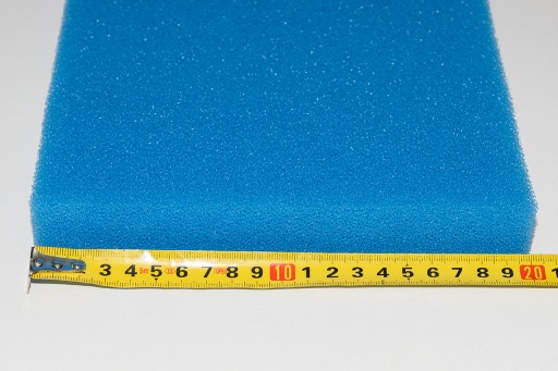 Špongiová filtračná vložka 20x20x3cm PPI 30
