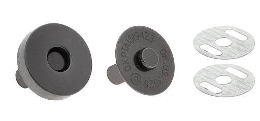 Magnetická spona 18/18 mm čierny nikel
