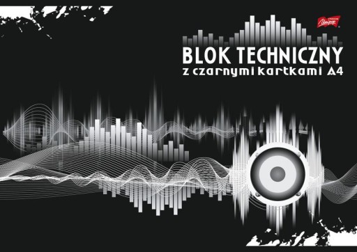Čierna technická podložka A4, 10 listov, 180g/m2 UNIPAP
