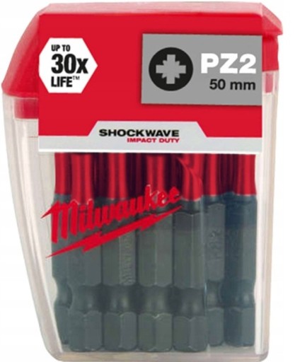 NÁRAZOVÝ BIT MILWAUKEE SHOCKWAVE PZ 2x50mm (1ks)