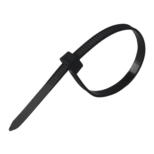 Sťahovacie pásky UV Sťahovacie pásky - 100 ks 4,8 x 150 mm, čierne