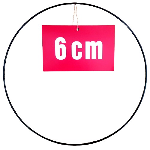 ČIERNY krúžok/ráfik pre lapače snov a makramé 6 cm