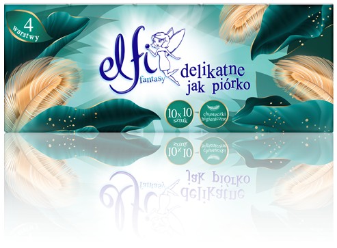ELFI Mäkké vreckovky 10x10 ks. BALENIE 100 ks 4 VRSTVY