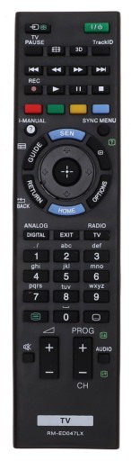 DIAĽKOVÝ OVLÁDAČ PRE TV SONY Televízor univerzálny RM-ED047