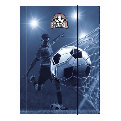 Kartónová zložka formátu A4 s gumičkou CHAMPIONSHIP FOOTBALL DERFORM BALL