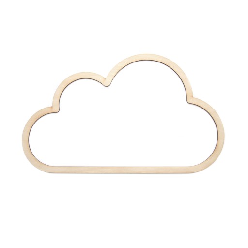 Drevená obruč, základňa macrame - Cloud, 24 cm