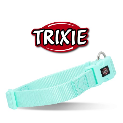 Prémiový obojok, pre psov, mint farba, L–XL: 40–65 cm/25 mm