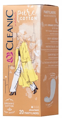 CLEANIC Pure Cotton hygienické vložky 20 ks.