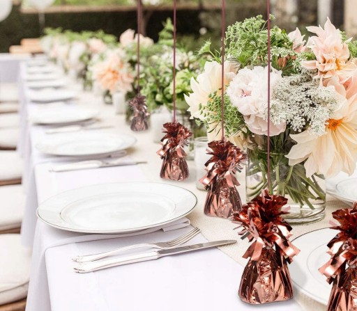 ROSE GOLD fóliová váha balóna RUŽOVÁ PARTY narodeniny HEL