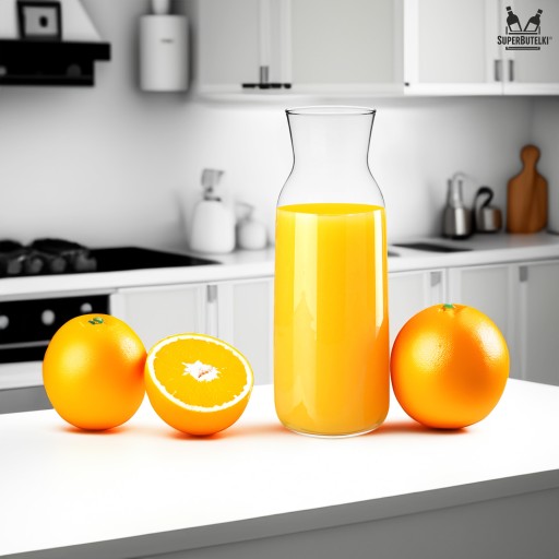 Džbán sklenená karafa na vodu džús nápoje víno 1l 1000 ml fľaša