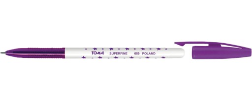 TOMA SUPERJEMNÝ GUĽOVÝ BOD TO-059 S HVIEZDAMI FIALOVÝ 0,5 mm