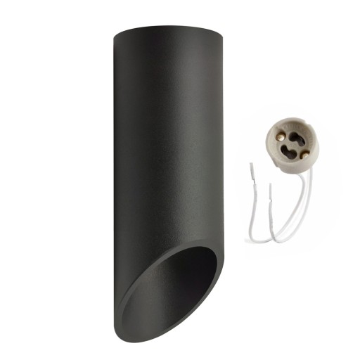 Hliníkové stropné svietidlo Valda Black 160mm