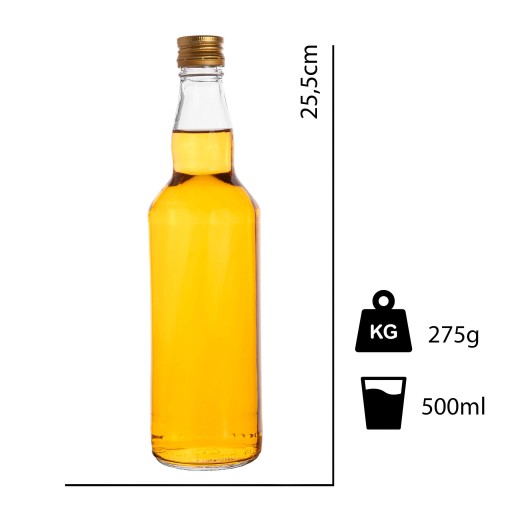 5x FĽAŠE NA NÁTERY BIMBER WHISKY VODKA ŠŤAVA OLIVOVÝ OCET 500 ML 0,5 l