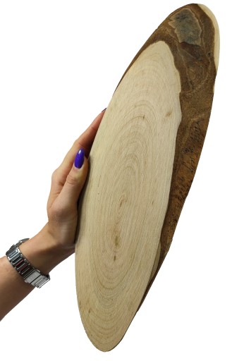PLÁSOK KONSKÉHO DREVA, ELIPTICKÝ, ŠIKMÝ, 25-30 CM, DEKORATÍVNY PODNÁK, DREVO