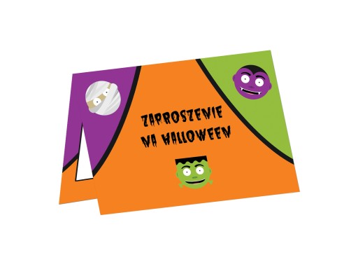 Halloweenske pozvánky Merry Ghost 6 ks