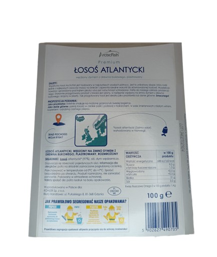 STUDENÝ ÚDENÝ ATLANTICKÝ LOSOS PLÁTKY PREMIUM 100g KOHLER