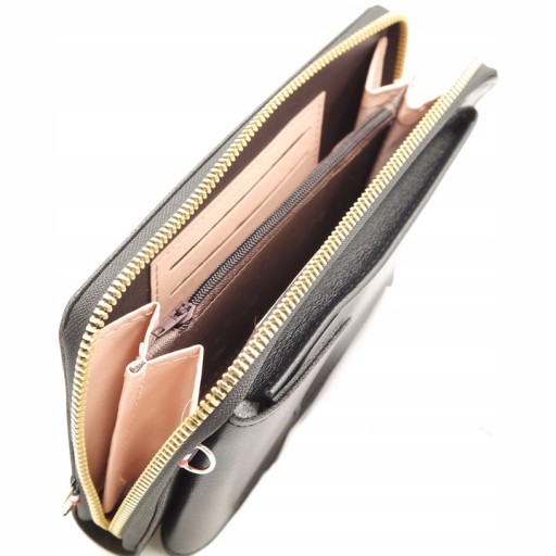 BLACK MINI taška na telefón, peňaženka cez rameno, CROSSBODY spojka