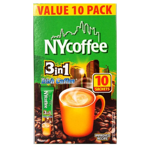 Instantný kávový nápoj 3v1 3v1 Írska káva NYcoffe 10ks