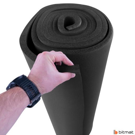Zvukotesná podložka gumová izolačná pena 19mm bez lepidla 25cm x 100cm