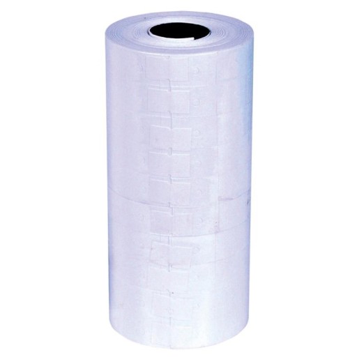 Etikety pre dvojradové etiketovacie stroje Q-Connect, 1000 etikiet, 23-16 mm, biele