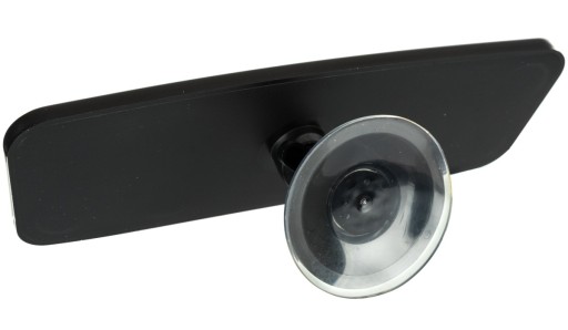 Vnútorné zrkadlo 61x184mm čierne s prísavkou na sklo