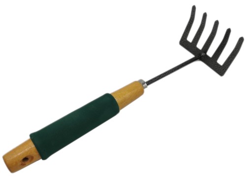 Záhradné hrable, oceľové pazúry, hrable, zuby, 30 cm