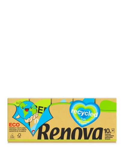 Renova Recyklované vreckové obrúsky 10x9 ks