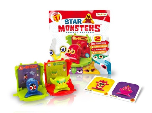 STAR MONSTERS POCKET FRIENDS - 2 MINI KAPSULKY a 2 STAR MONSTERS MAGICBOX