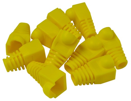 KRYT GUMOVÝ KRYT NA ZÁSTRČKU RJ45 10 ks ŽLT