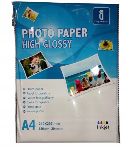 A4 fotopapier 20ks 180g lesklý