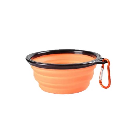 Oranžová cestovná miska pre psa