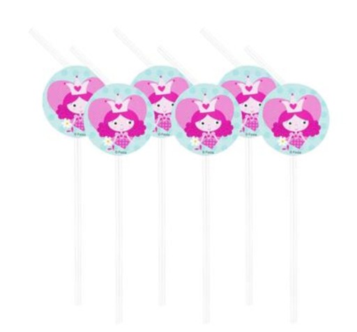 Broken TUBE slamky PRINCESS Party BIRTHDAY x6