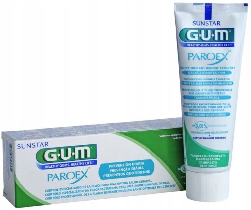 Sunstar paroex zubná pasta na ďasná 0,06% CHX 75 ml