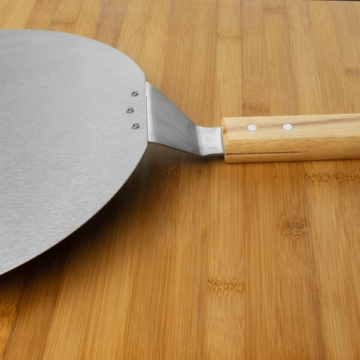 PIZZA, CHLIEB, CESTO, PLECH, OCELOVÁ LOPATKA okrúhla, 30 cm