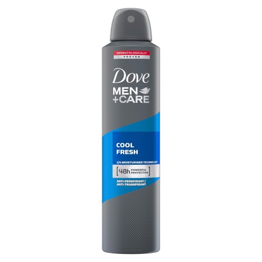 Dove Men sprejový dezodorant 250 ml Cool Fresh