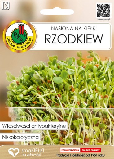 Semená na klíčky - REĎDKA 20g PNOS