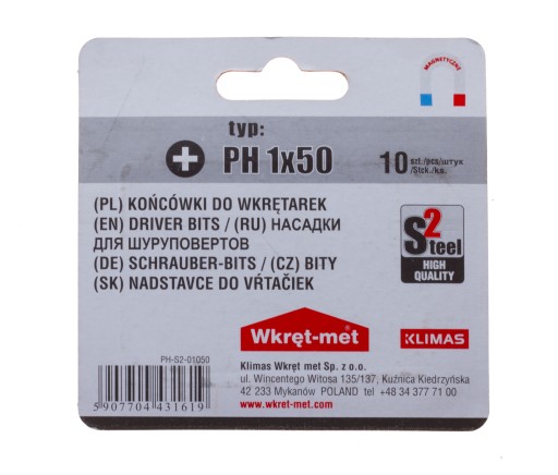 PROFESIONÁLNY BIT Philips PH1x50 SKRUTKA - 1 ks.