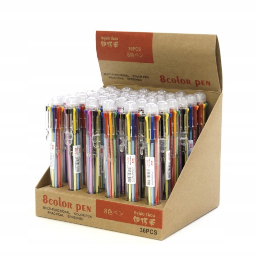 VIACFAREBNÉ GULIČKOVÉ PERO 8 farieb SCHOOL FINISH PEN