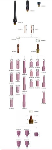 KLIeština 3,2 mm DRŽIAK TIG SR17 SR18 SR26 10 ks.