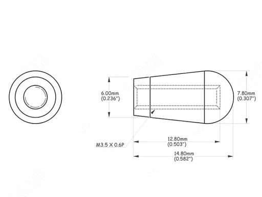 VPARTS SN-09 kovový kryt vypínača (GD)