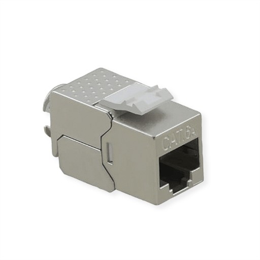 Keystone Cat.6A RJ-45 tienený beznástrojový SLIM