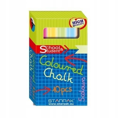 Pastelová ROAD CHALK Sada 10 kusov PERFECT CHALK pre NAJMENŠIE DETI