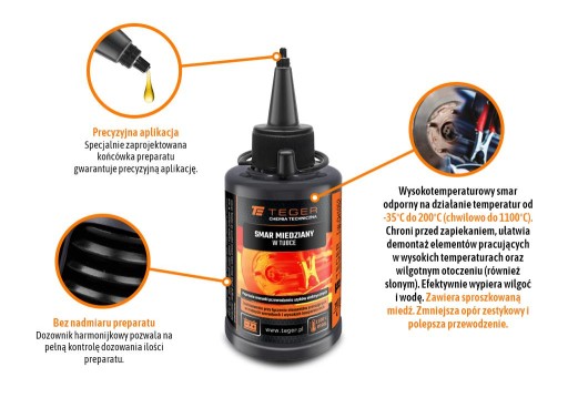 Medený tuk v 70 ml tube TEGER